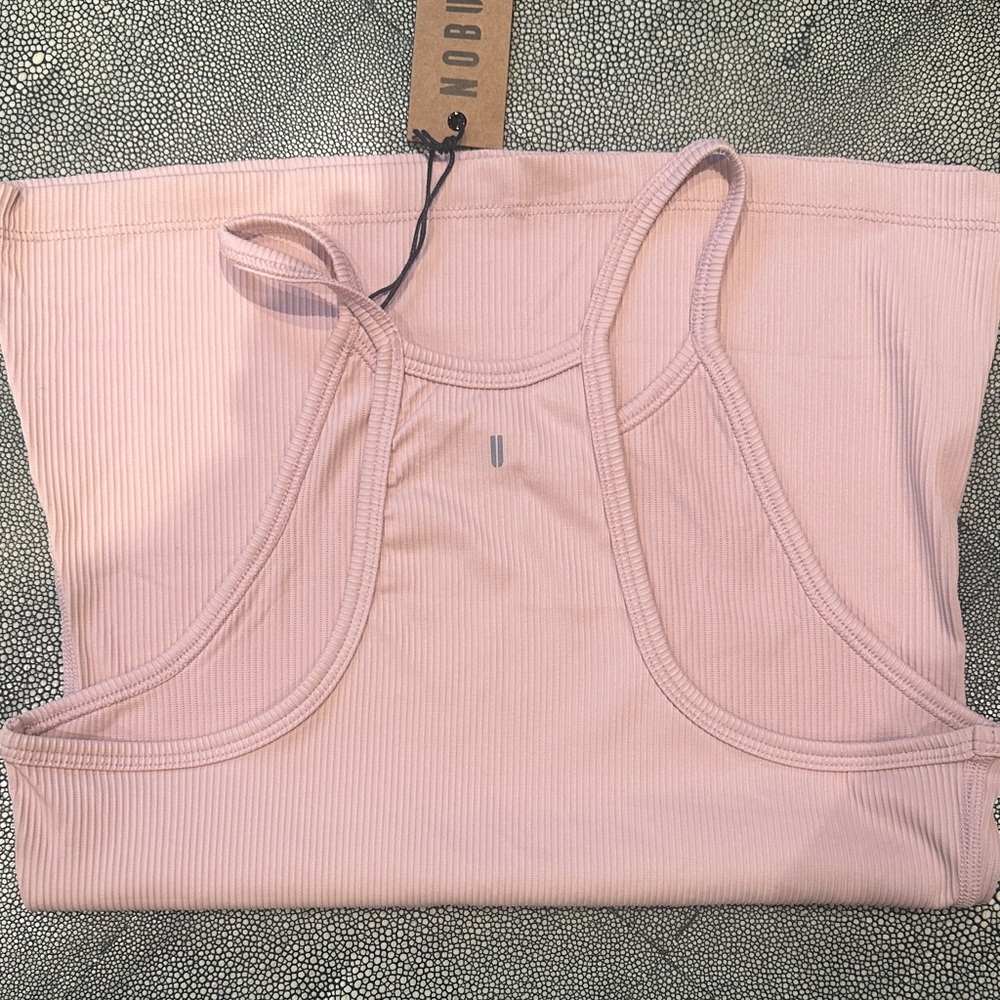 Pink Ribbed Tank Top - Picture 3 of 6